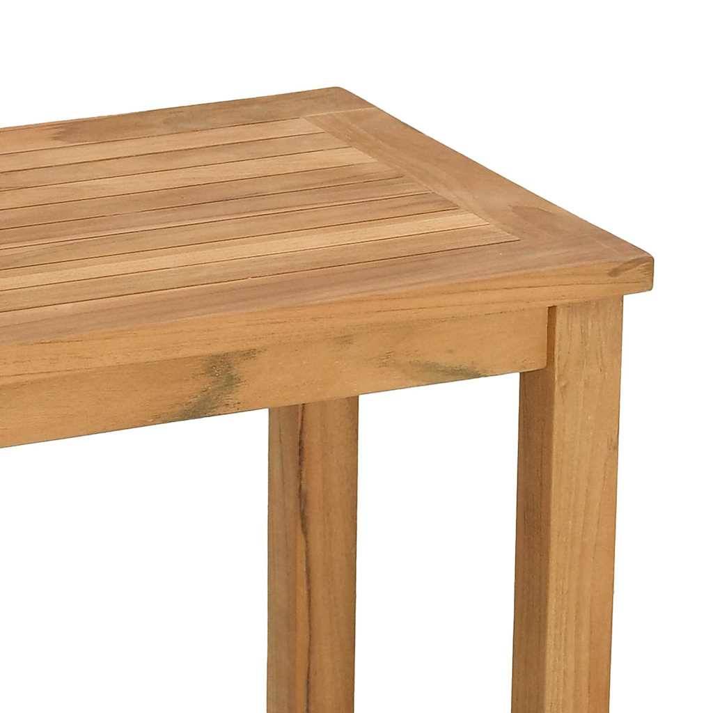 Table console bois de teck massif marron 80 x 35 x 75 cm - PANGIVO - Image 9