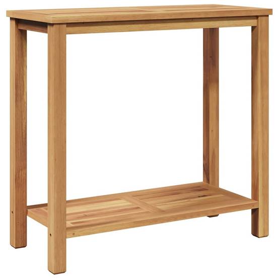 Table console bois de teck massif marron 80 x 35 x 75 cm - PANGIVO - Image 7
