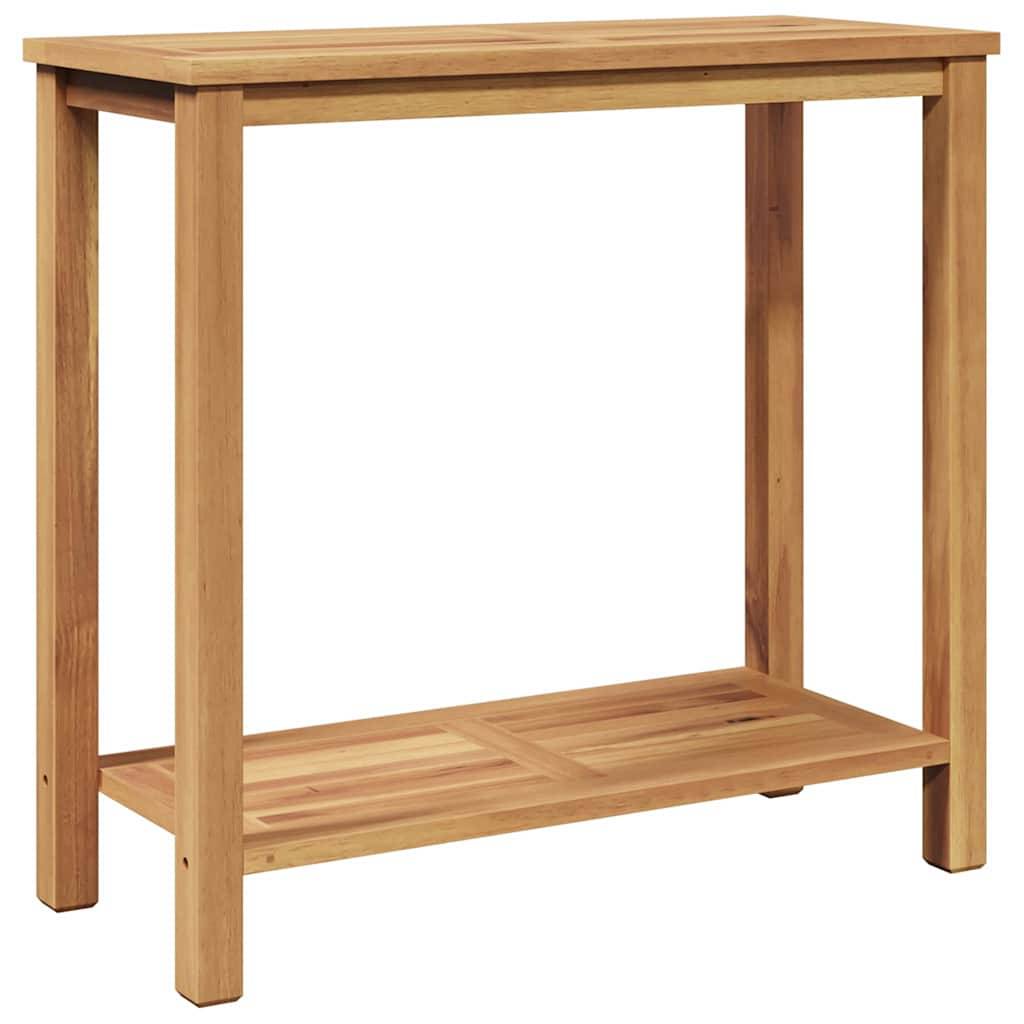 Table console bois de teck massif marron 80 x 35 x 75 cm - PANGIVO - Image 7