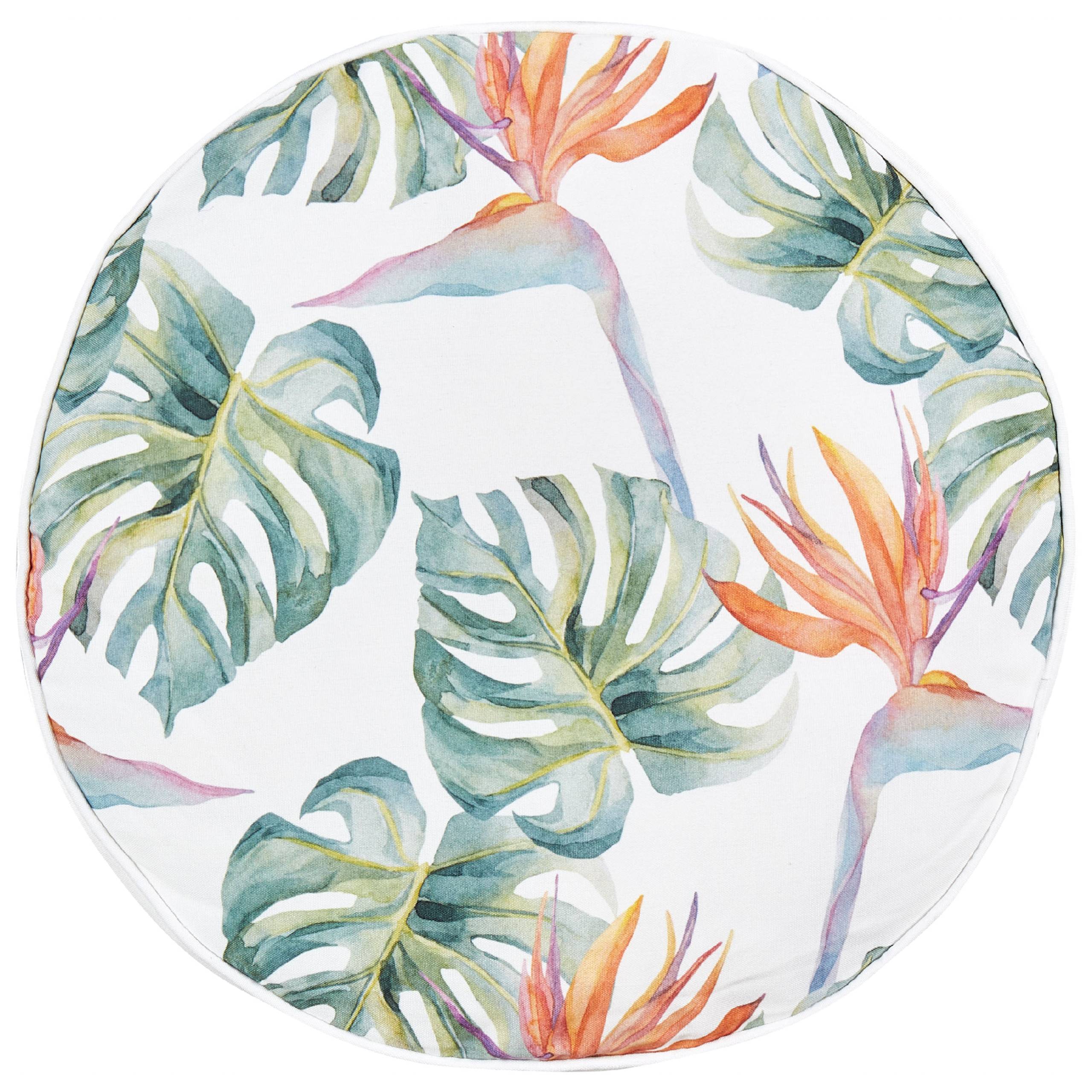 Beliani - Coussin d'extérieur Polyester Blanc TORRAZZO - Beliani - Imagen 3