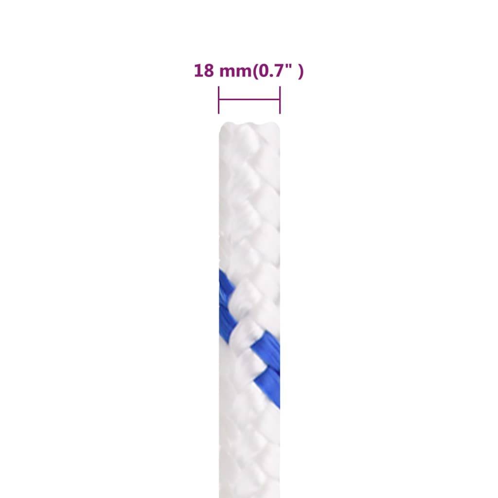 Corde de bateau Blanc 18 mm 100 m Polypropylène Maison Chic - Image 6