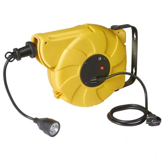 Enrouleur automatique 10m H05VV-F 3G1,5 mural pivotant BRENNENSTUHL