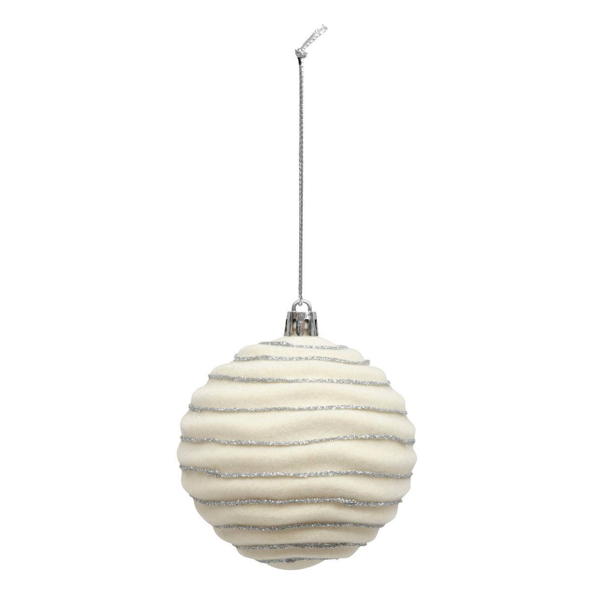 Fééric Lights & Christmas - Boule de Noël pailletté vert x9 80mm - Atmosphera Créateur d'intérieur - Imagen 5