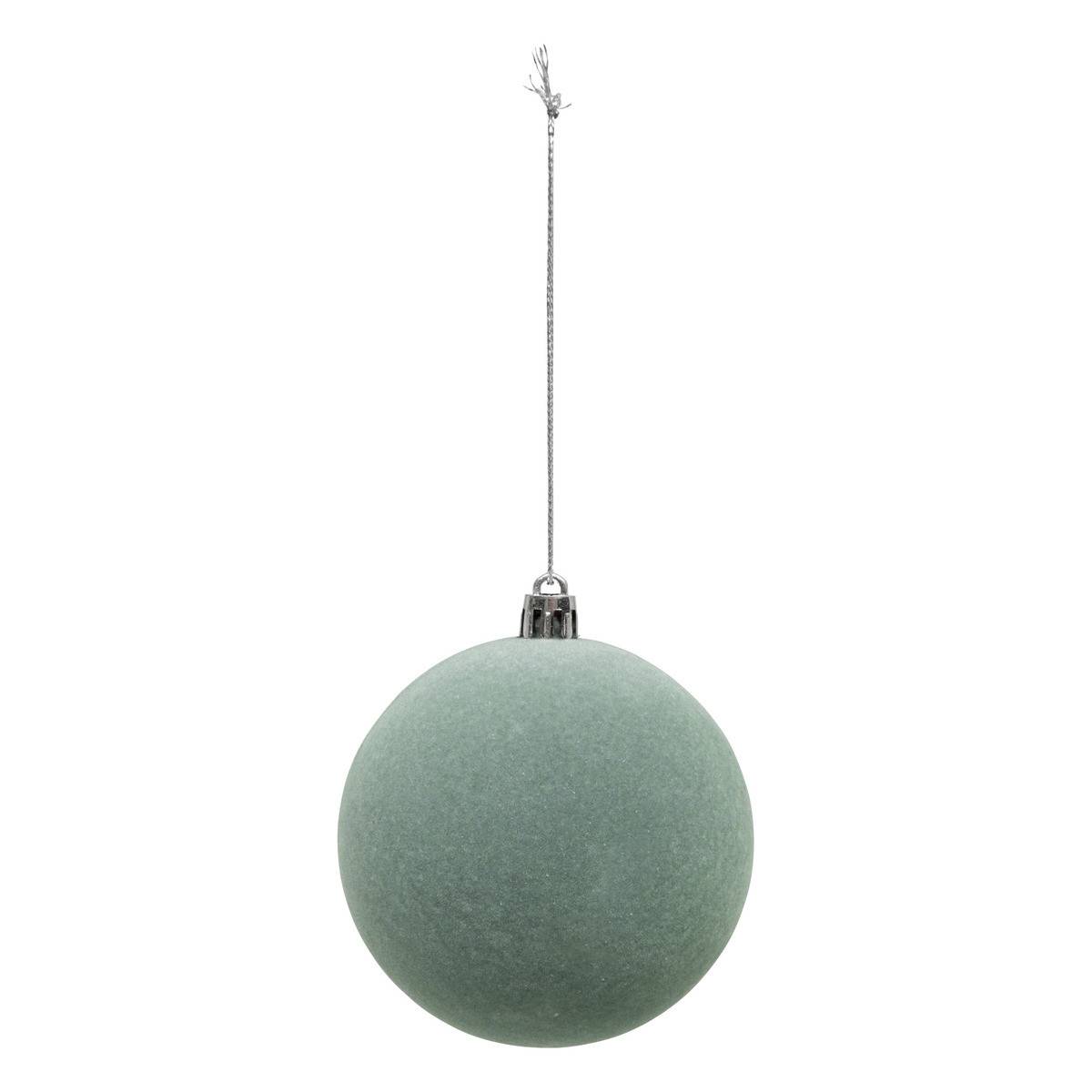 Fééric Lights & Christmas - Boule de Noël pailletté vert x9 80mm - Atmosphera Créateur d'intérieur - Imagen 10