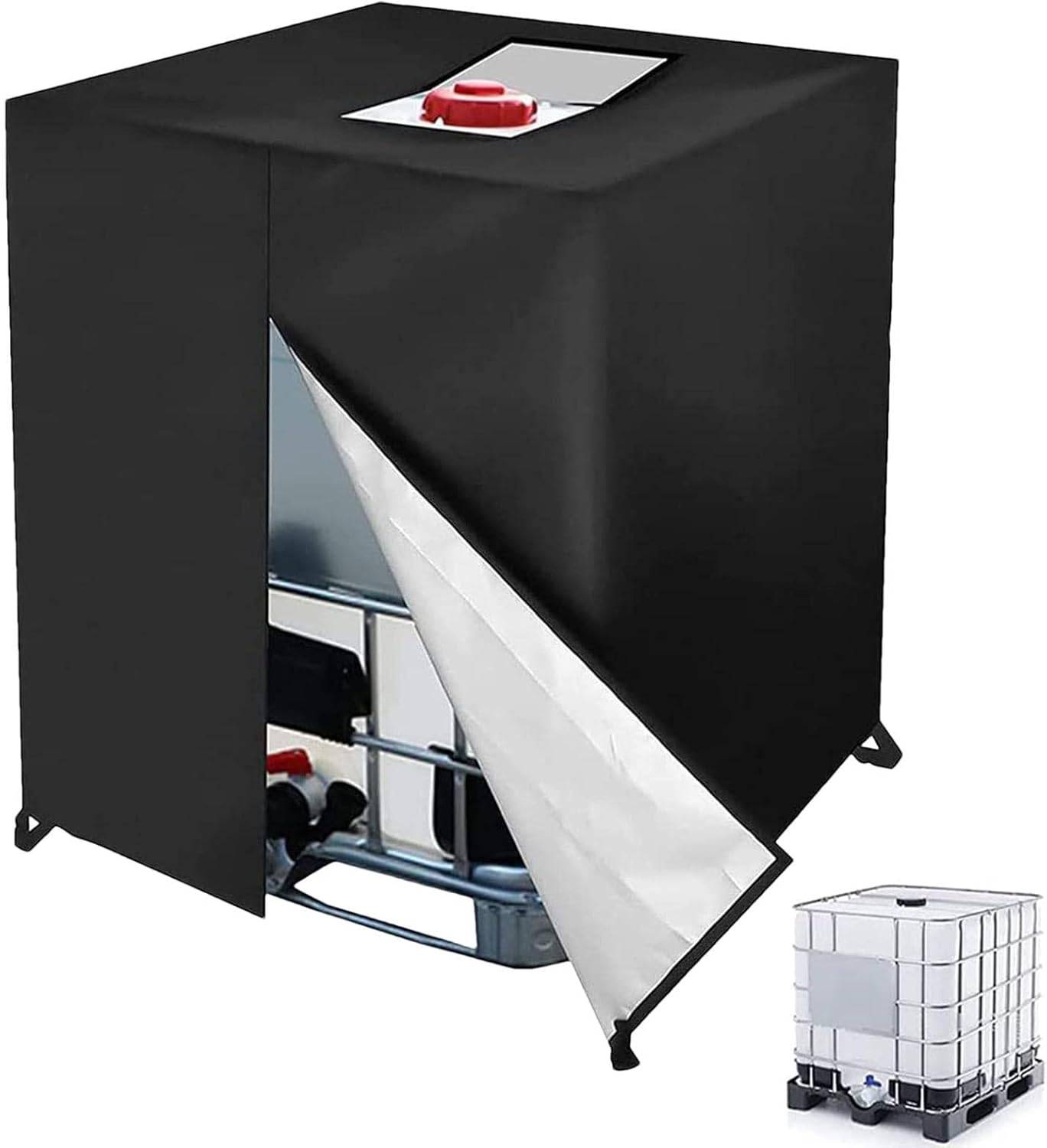 IntiMeg - Housse de protection pour réservoir IBC 1000 L, réservoir d'eau, housse de protection pour réservoir IBC étanche 210D, 120 x 100 x 116 cm IntiMeg - Image 1