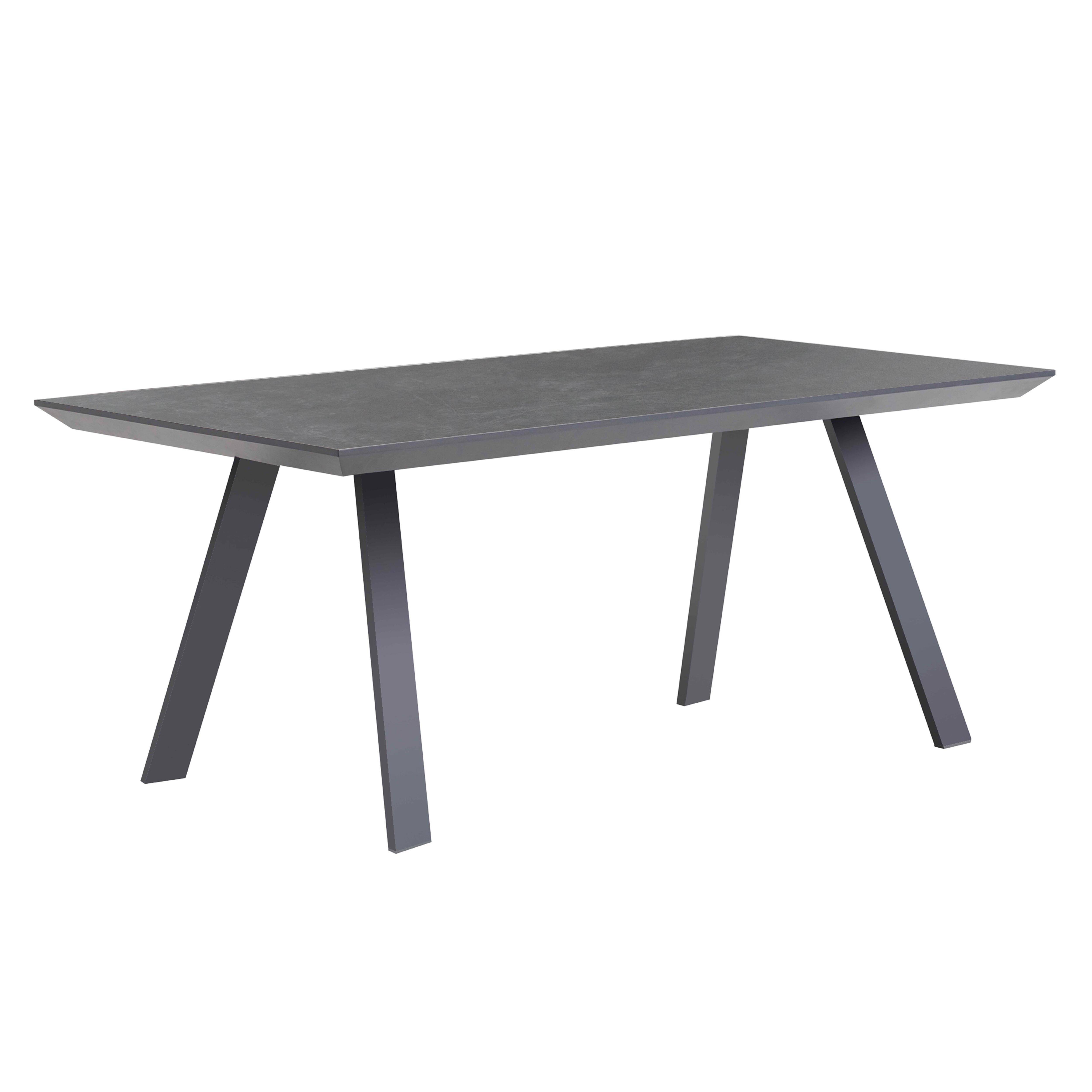 Oviala - Table de terrasse rectangulaire grise Samoa - Oviala - Imagen 1