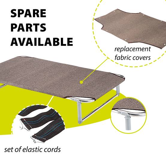 Ferplast - Lit pliant pour Chiens DREAM 60 avec Structure en Aluminium et élastiques Renforcés - Imagen 7