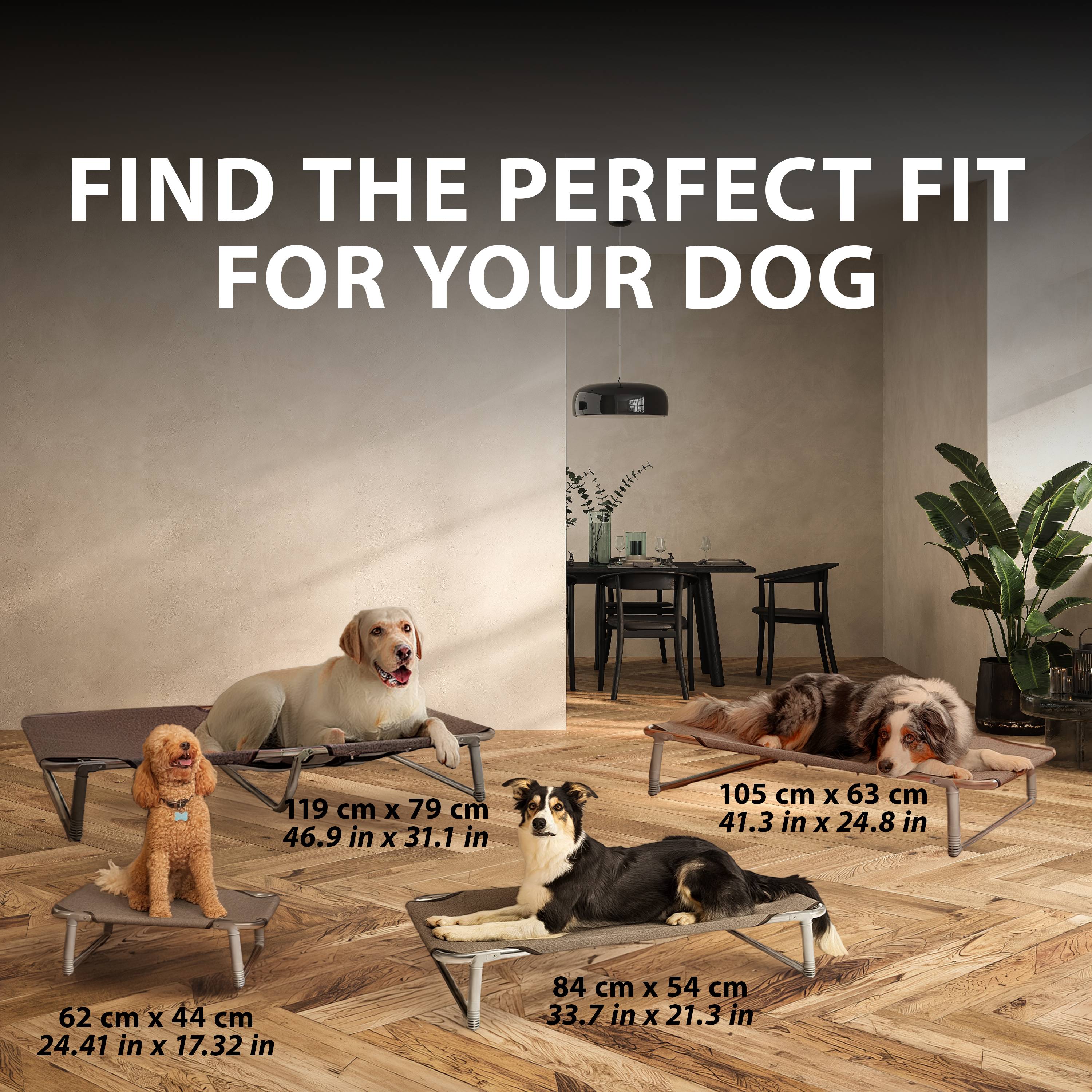 Ferplast - Lit pliant pour Chiens DREAM 60 avec Structure en Aluminium et élastiques Renforcés - Imagen 3