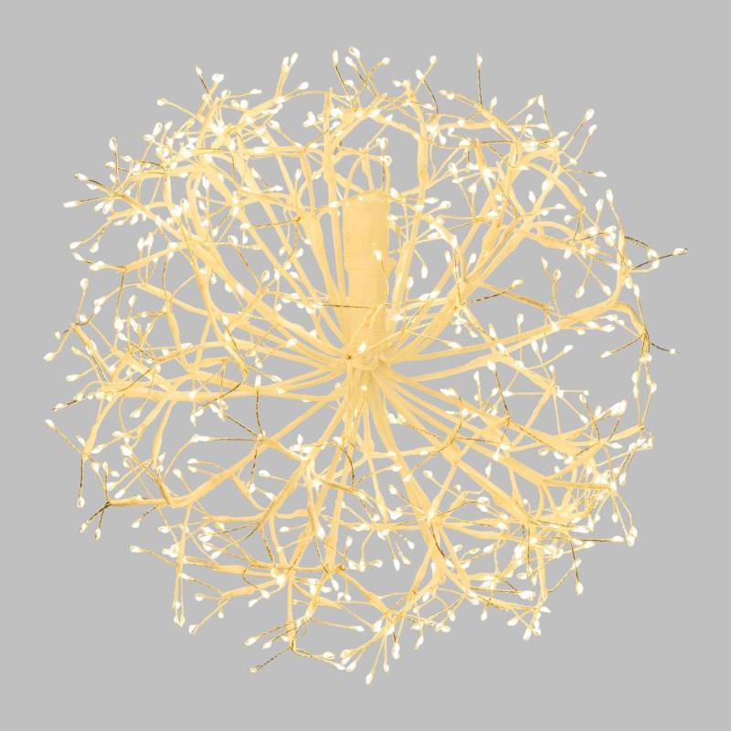 Lotti - Branche Ronde Riche RICHE Blanche Ø40cm 576 MicroLED FlashLED avec Rameaux Lotti - Image 1