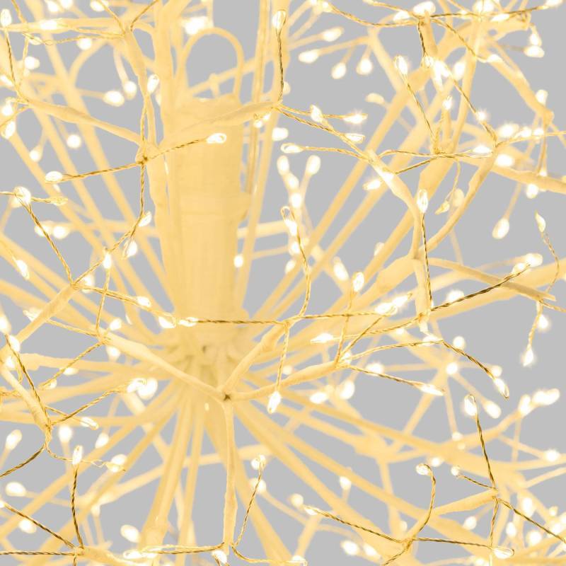 Lotti - Branche Ronde Riche RICHE Blanche Ø40cm 576 MicroLED FlashLED avec Rameaux Lotti - Image 6