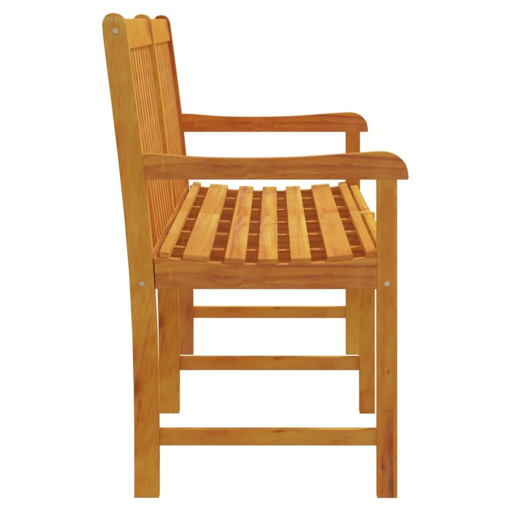 Helloshop26 - Banc de jardin meuble de patio d'extérieur terrasse 180 x 55,5 x 90 cm bois solide d'acacia - Imagen 3