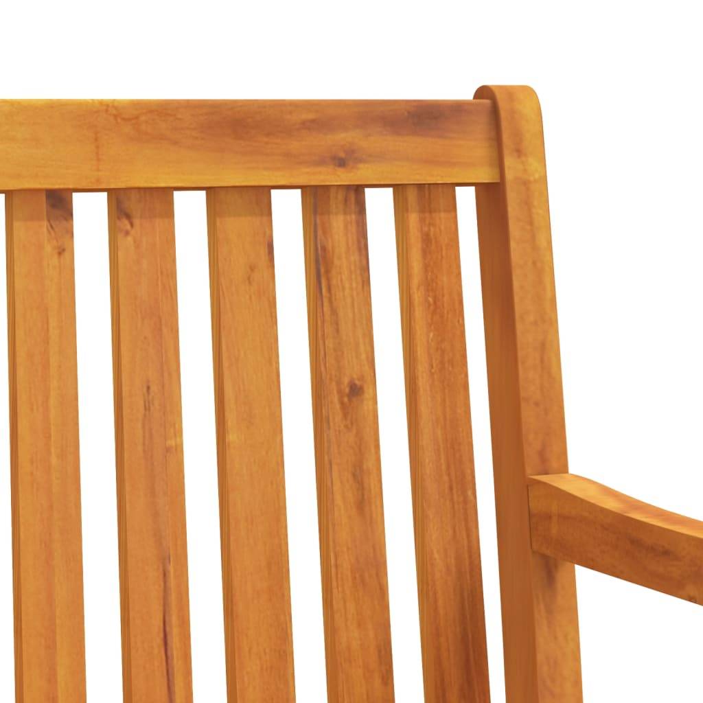 Helloshop26 - Banc de jardin meuble de patio d'extérieur terrasse 180 x 55,5 x 90 cm bois solide d'acacia - Imagen 5