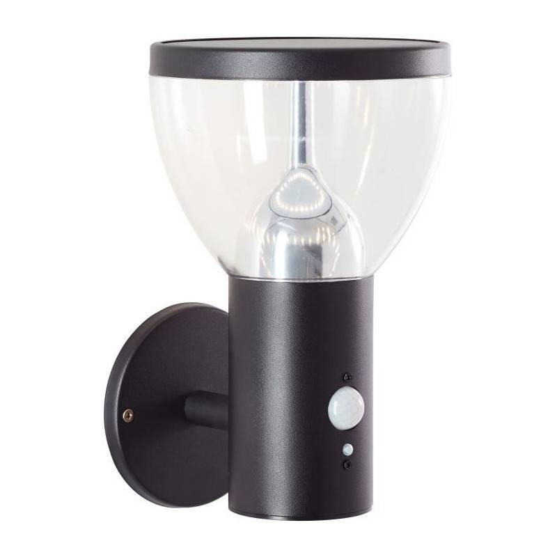 Brilliant - Applique Extérieure - Brilliant - Tulip - Led Et Solaire - Détecteur De Mouvement - Acier Inoxydable Et Plastique - 4 W - Noir - Imagen 1