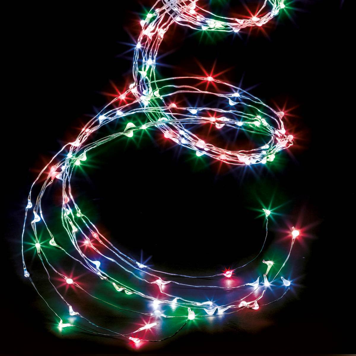 Feeric Christmas - Cascade lumineuse copper 400 LED 2m extérieur multicolore - Feeric Lights & Christmas