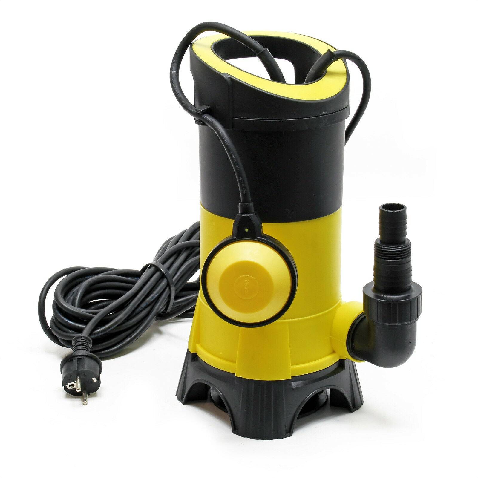 Helloshop26 - Pompe pour eaux usées 7500l/h 400 watts pompe submersible construction drainage jaune - Imagen 1