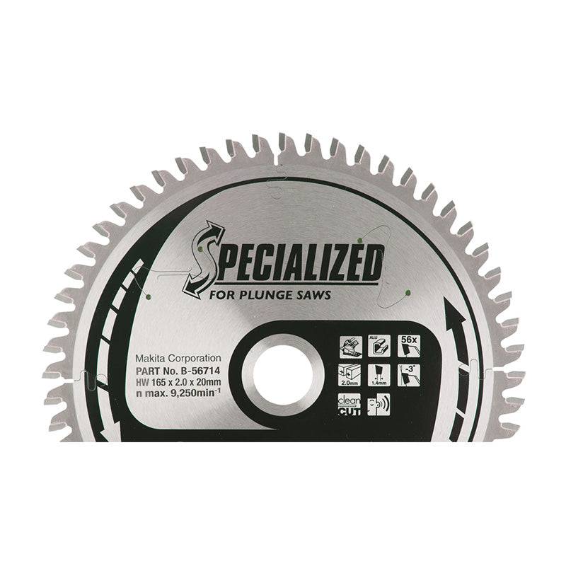 Makita - Lame carbure “Specialized” aluminium MAKITA B-56714 pour scies plongeantes à batterie Makita - Imagen 2