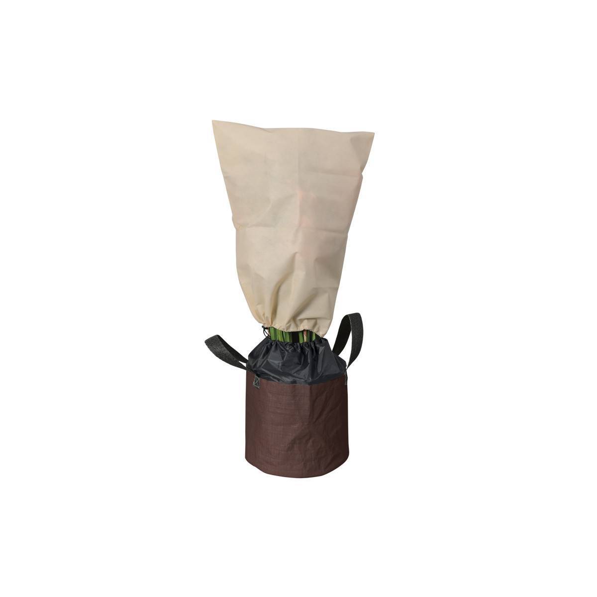 Multitanks - Sac de protection contre le gel L Ø 40 x 35 cm marron pour plantes en pots - Imagen 4