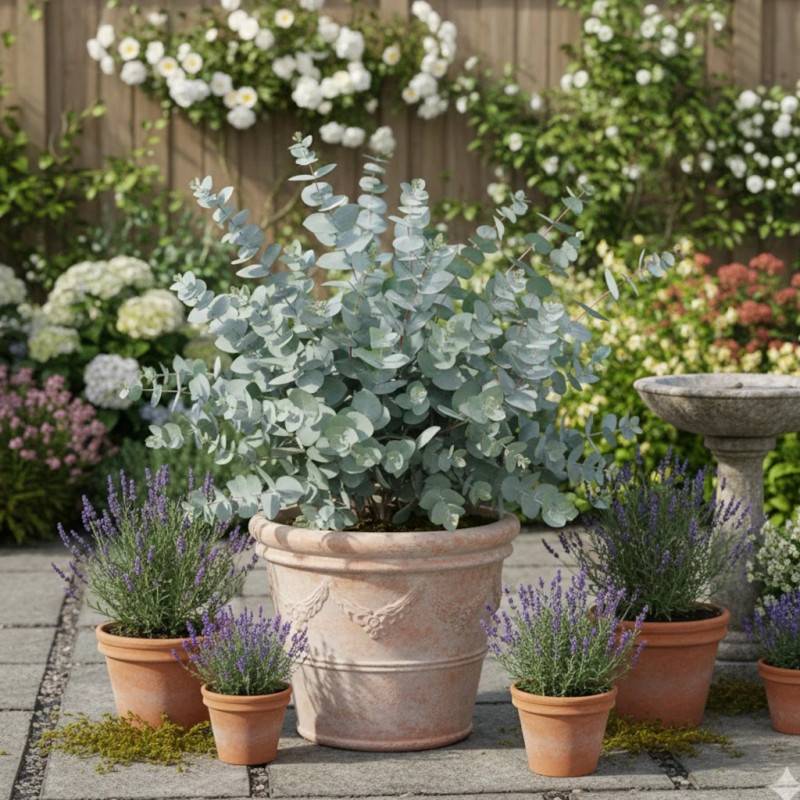 Eucalyptus Baby Blue, Gommier argenté - Pot de 7,5L - 60/80 cm - Image 6