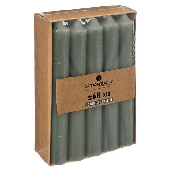Lot de 10 Bougies Bâtons Eucalyptus H 16 cm - Image 3