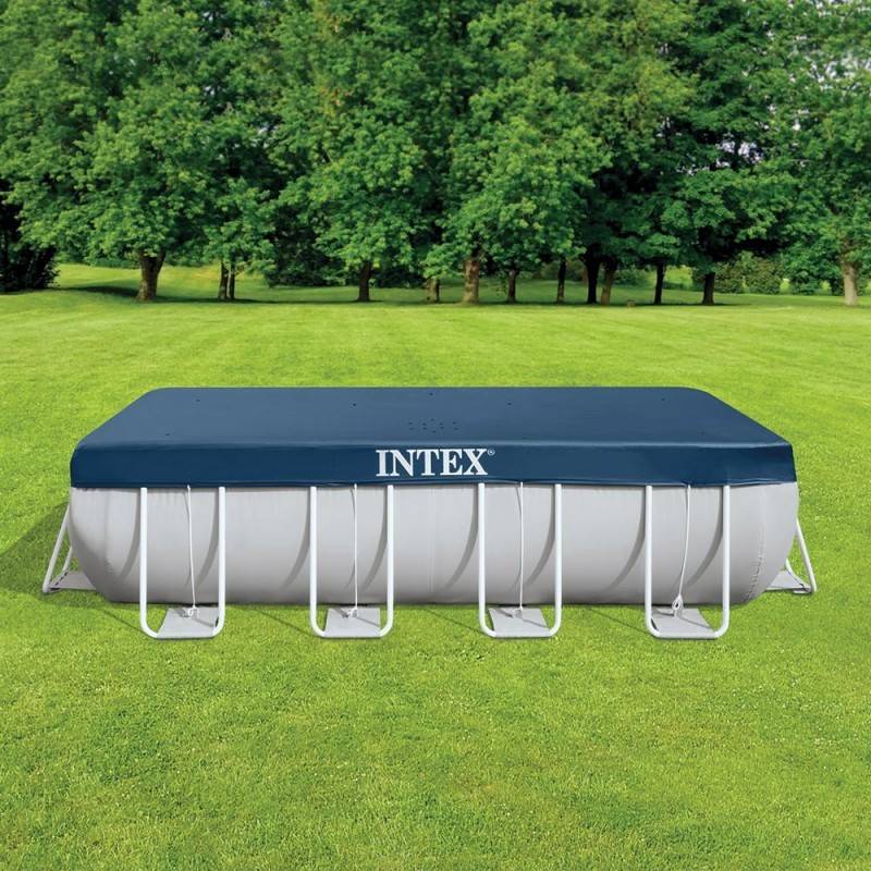 Bache 4x2m pour piscine tubulaire rectangulaire Intex