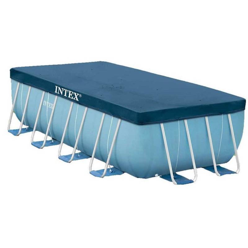 Bache 4x2m pour piscine tubulaire rectangulaire Intex - Image 2