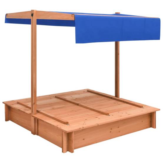 Maison Chic - Bac à sable - Maison de jeu pour enfants avec toit Bois de sapin 112x112x112 cm - Image 4