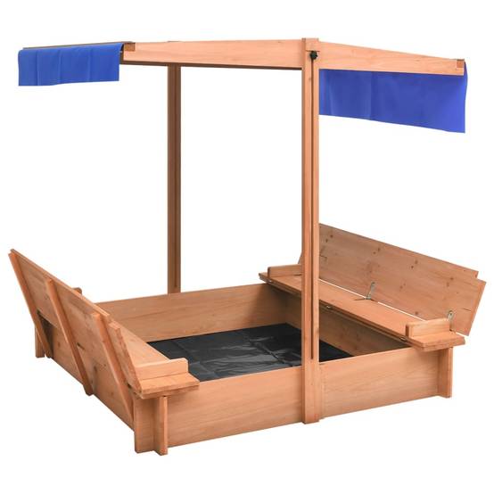 Maison Chic - Bac à sable - Maison de jeu pour enfants avec toit Bois de sapin 112x112x112 cm - Image 2