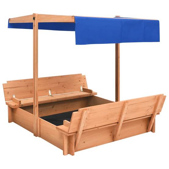 Maison Chic - Bac à sable - Maison de jeu pour enfants avec toit Bois de sapin 112x112x112 cm - Image 1