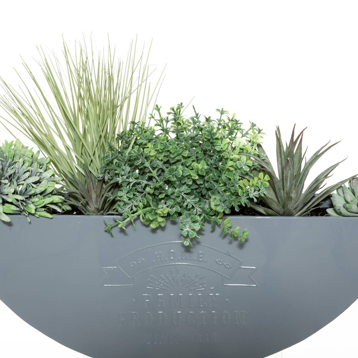 Atmosphera - Suspension de 4 plantes artificielles "House" pot métal D44cm - Atmosphera Créateur d'intérieur - Imagen 2