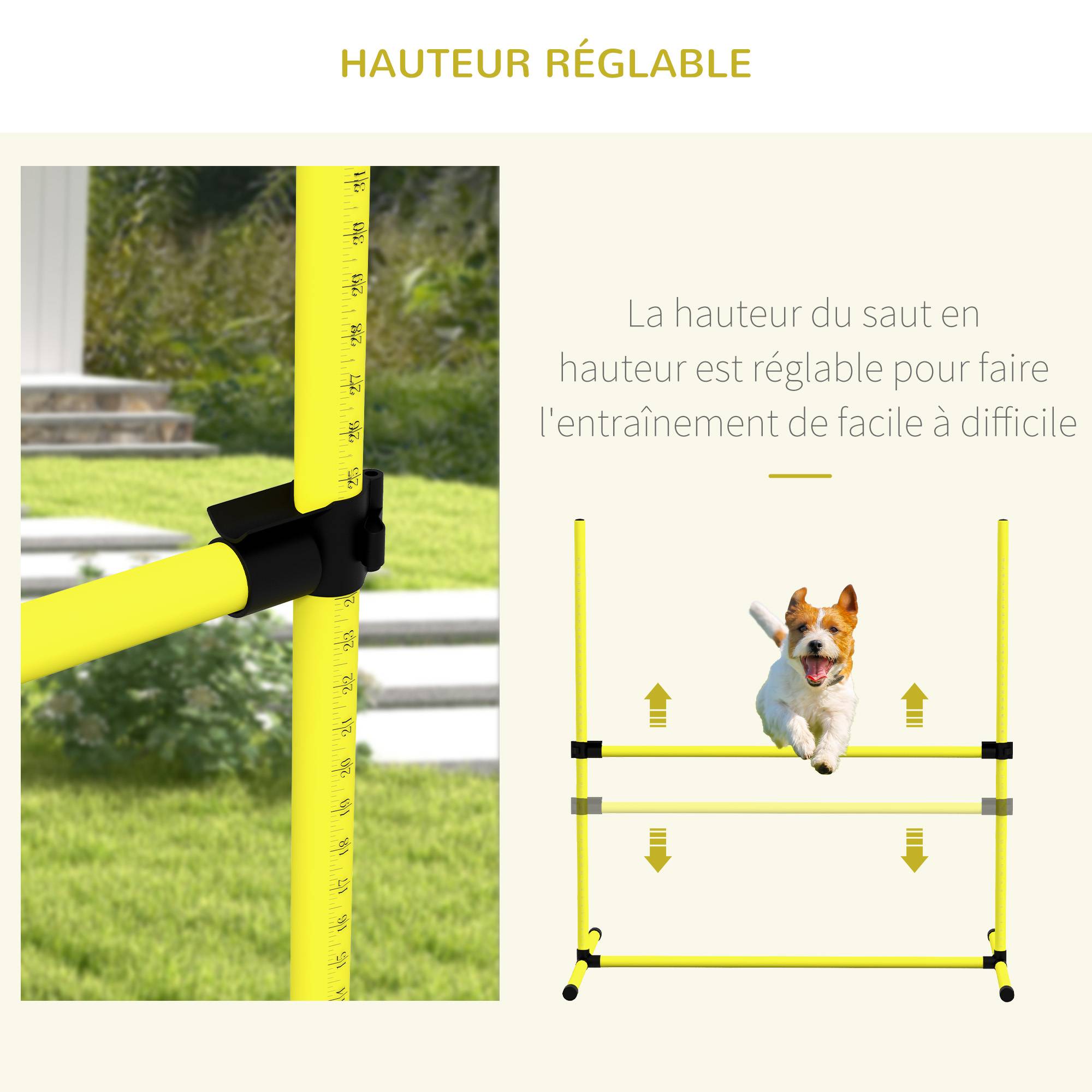 Obstacles d'agilité pour chien plastique bleu 99 x 65 x 94 cm - PANGIVO - Image 6