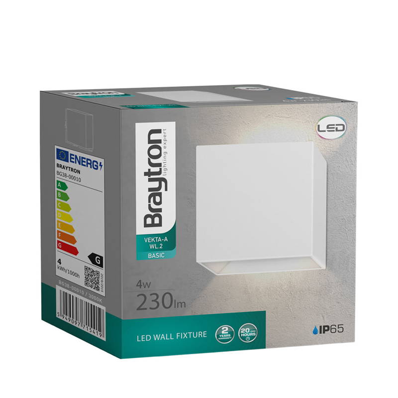 Applique LED BRAYTRON VEKTA-B, blanc, 4W, 230lm - Image 4
