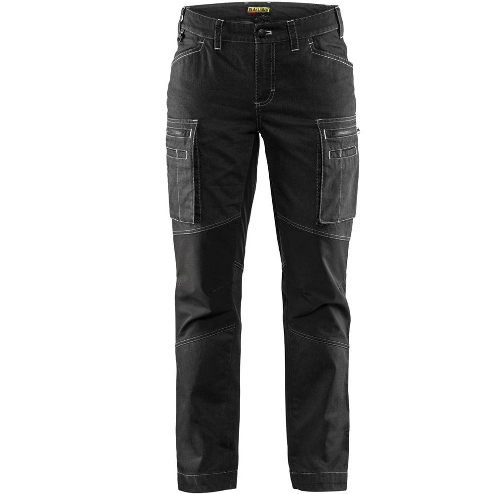Pantalon de services femme stretch Blaklader Cordura Denim Noir 38