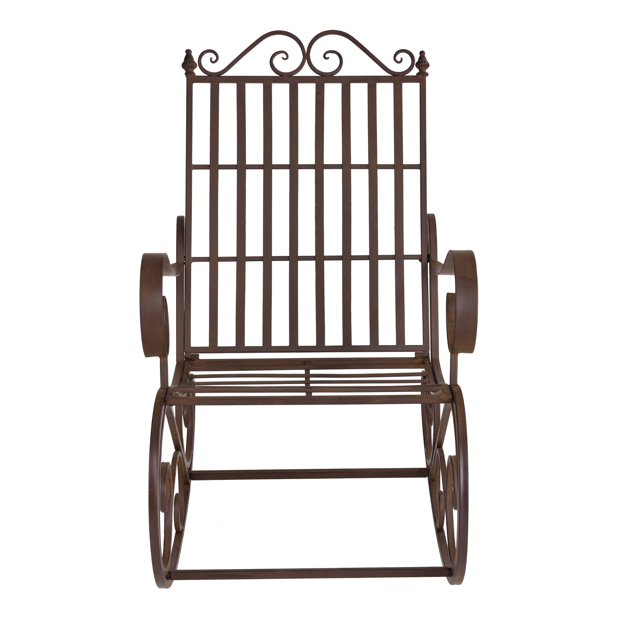 Fauteuil à Bascule de Jardin Vintage Geraldton Métal 92x59x90 cm Bronze [en.casa] - Image 2