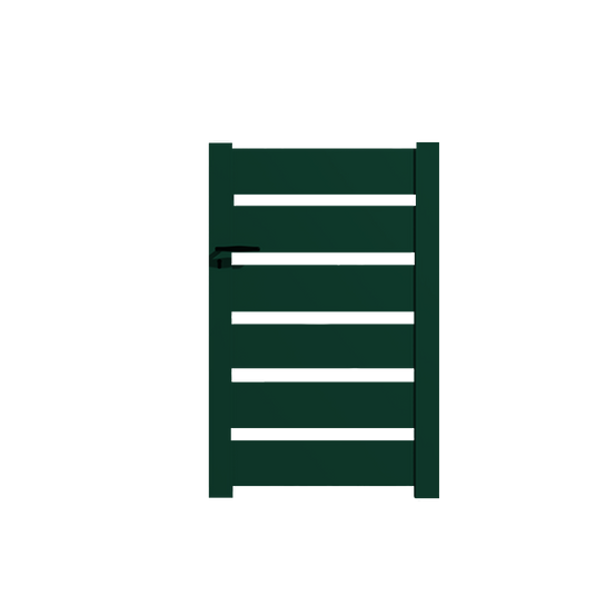 Portail Packit - Portillon en kit alu SAH dim. L.1000 (entre piliers) x H.1500 mm Vert (RAL 6005)