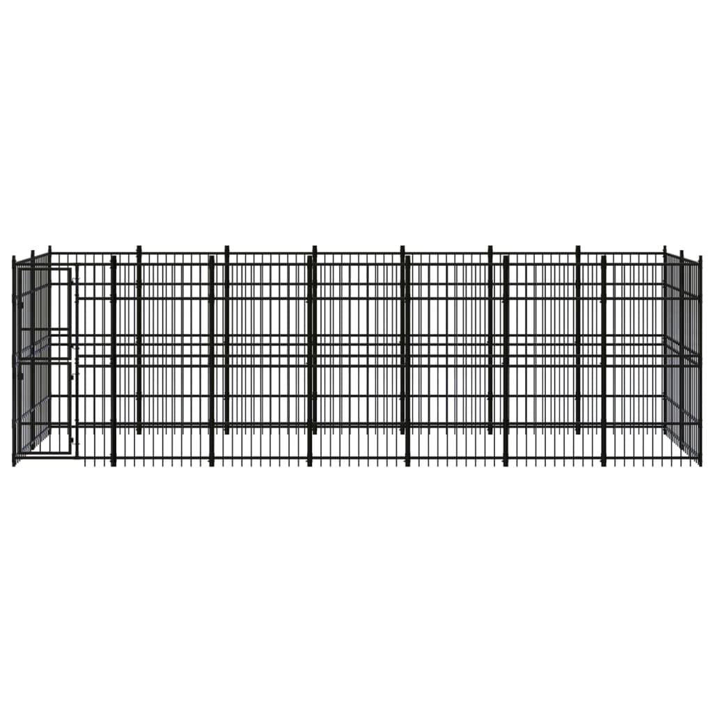 Vidaxl - Chenil d'extérieur pour chiens Acier 12,9 m² vidaXL 3097961 - Imagen 2