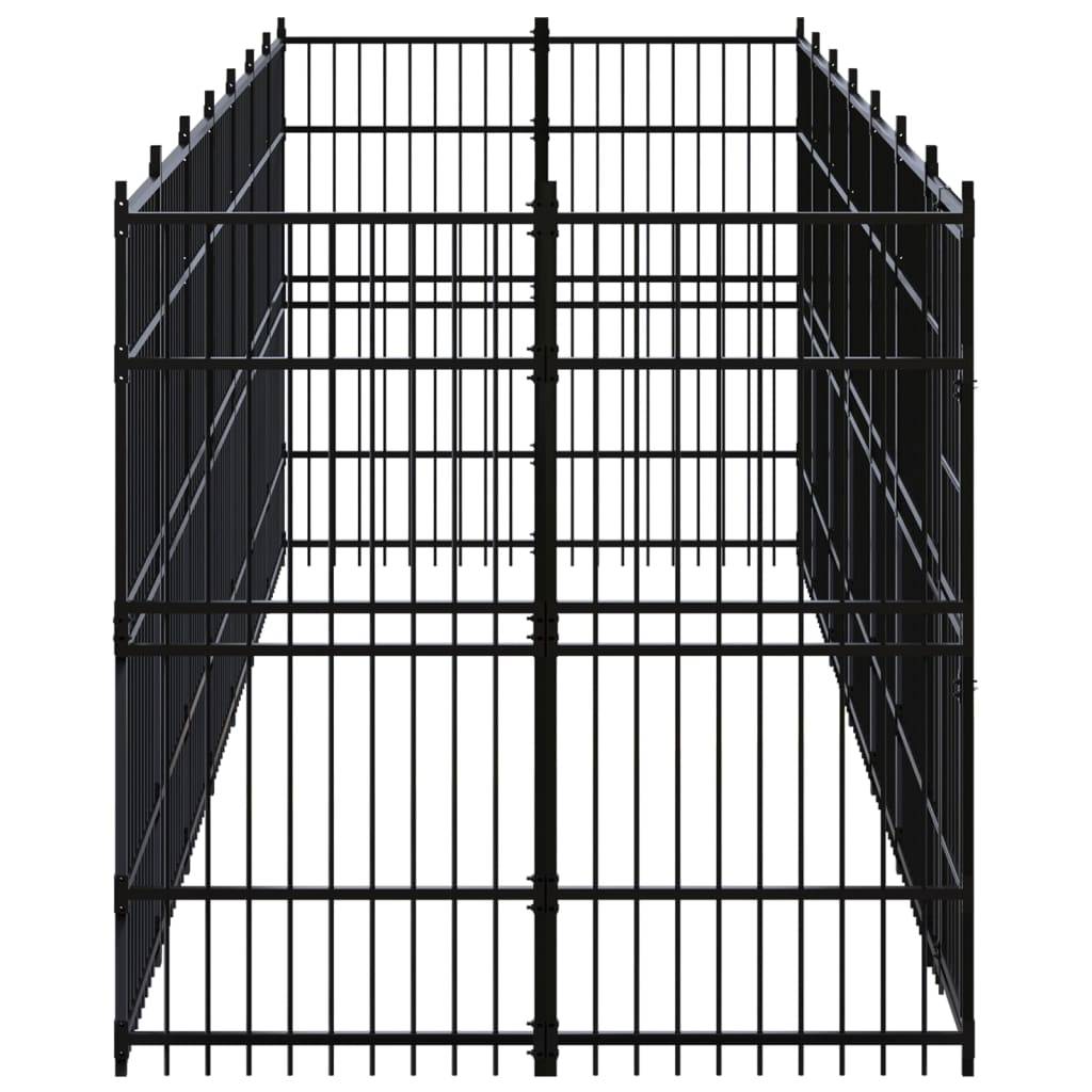Vidaxl - Chenil d'extérieur pour chiens Acier 12,9 m² vidaXL 3097961 - Imagen 4