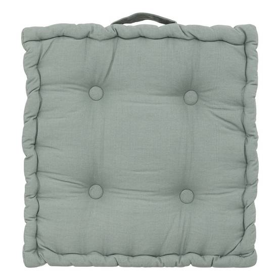 Atmosphera - Coussin "Anjali" en coton 40x40cm vert céladon - Atmosphera Créateur d'intérieur - Image 1