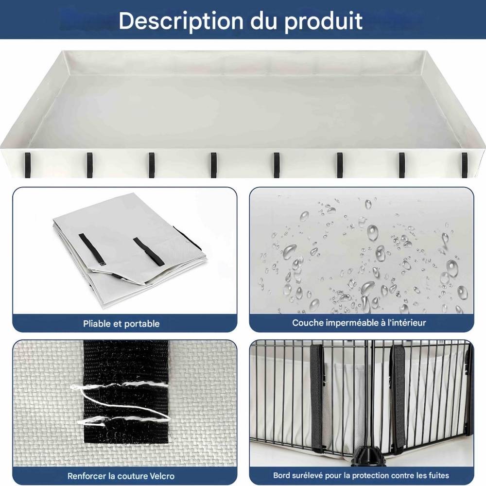 IntiMeg - Tapis imperméable pour cage de petit animal 61x121cm IntiMeg - Image 5