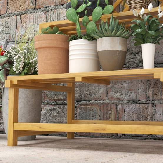 Support plantes bois sapin jaune 75 x 50 x 166 cm - PANGIVO - Image 8