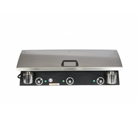 Pack comprenant une plancha électrique LUX 830 Carbon avec son couvercle et 2 ustensiles - Image 4