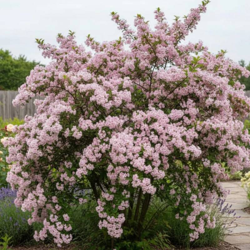 Buisson de beauté Pink Cloud, Kolkwitzia à fleurs Rose - feuillage Caduc - Pot de 4L - 40/60 cm-  hauteur à maturité De 1,00 m à 1,50 m - Image 2
