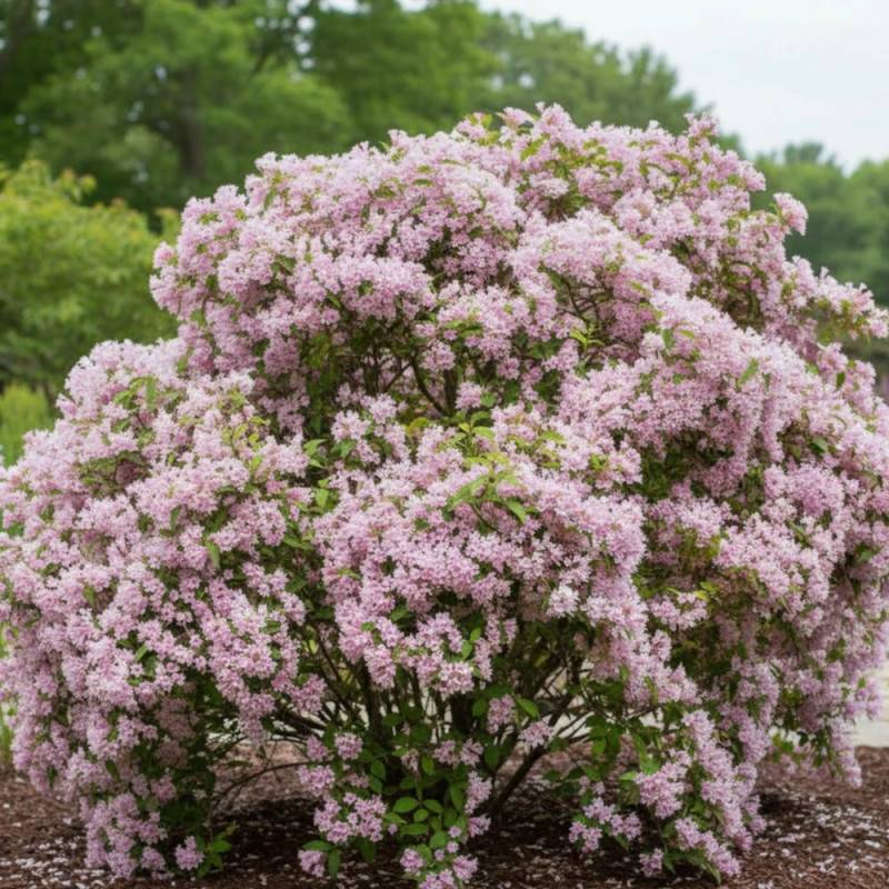 Buisson de beauté Pink Cloud, Kolkwitzia à fleurs Rose - feuillage Caduc - Pot de 4L - 40/60 cm- hauteur à maturité De 1,00 m à 1,50 m - Image 3