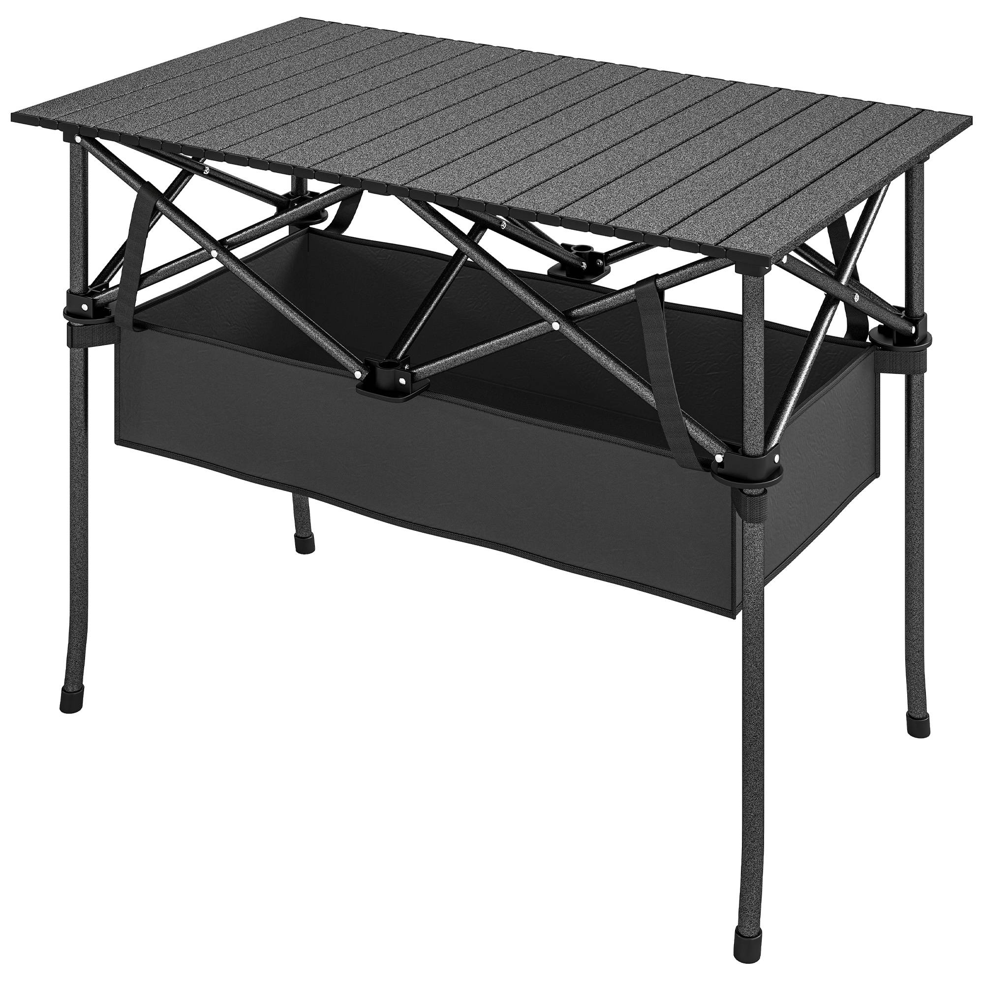 PANGIVO - Table de camping pliante aluminium noir 93 x 55 x 68 cm - PANGIVO - Image 2