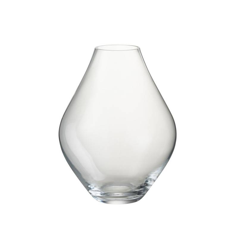 J-Line - Vase en verre transparent 22x22x28 cm - J-Line