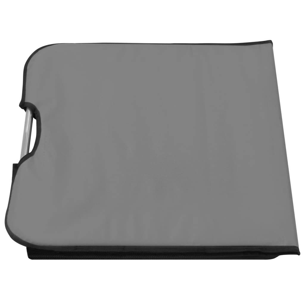 Vidaxl - Tapis de plage pliables 2 pcs Acier et tissu Gris vidaXL 44330 - Imagen 9