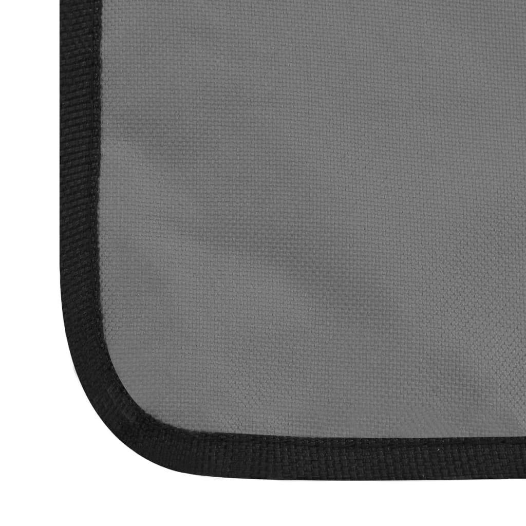 Vidaxl - Tapis de plage pliables 2 pcs Acier et tissu Gris vidaXL 44330 - Imagen 6