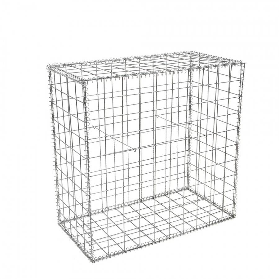 Gabion pour mur en gabion - 100 cm x 50 cm x 100 cm Maille rectangulaire 50 mm x 100 mm (Spirales) 4.5 mm - Image 2