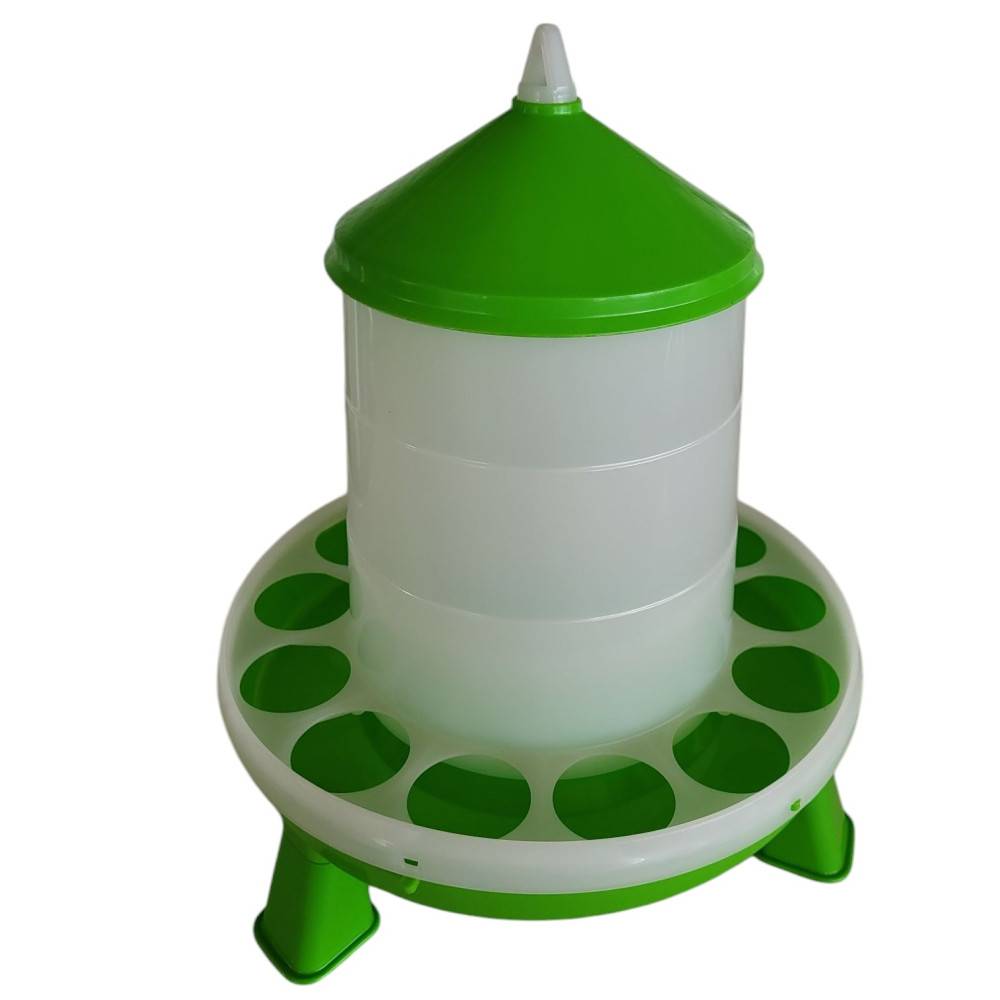animallparadise - Mangeoire silo en plastique avec pieds, capacité 2 kg, basse cour - Imagen 2
