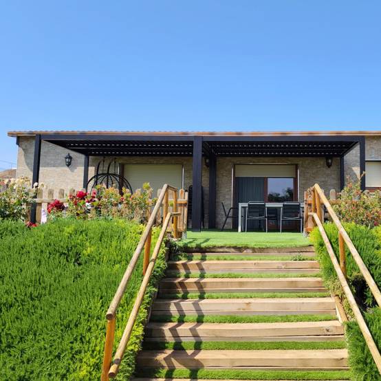Pergola bioclimatique autoportante 12m² aluminium anthracite lames orientables X-METAL - Image 3