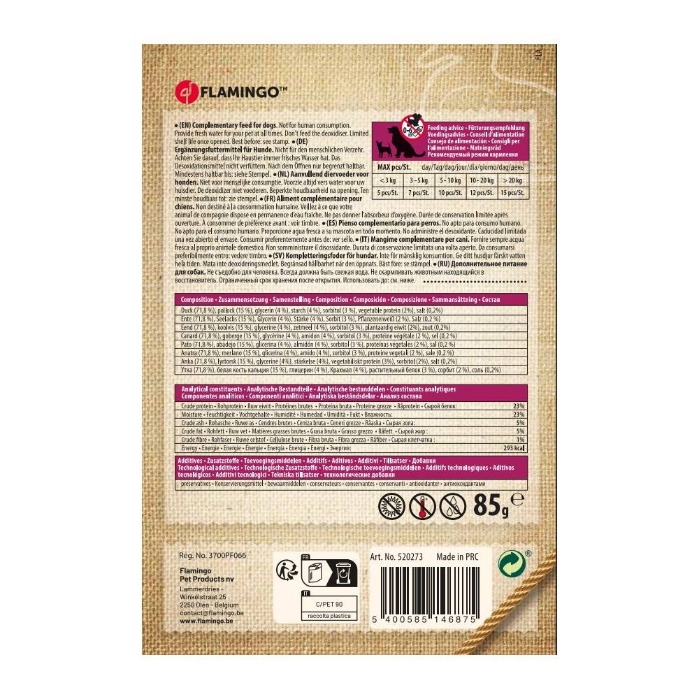 Friandises Hapki lamelle de sushi Canard & Poisson 85 g pour chien - Image 3